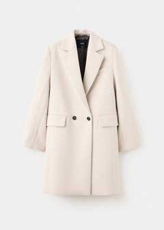 Double-breasted wool coat — Light/Pastel Grey 9