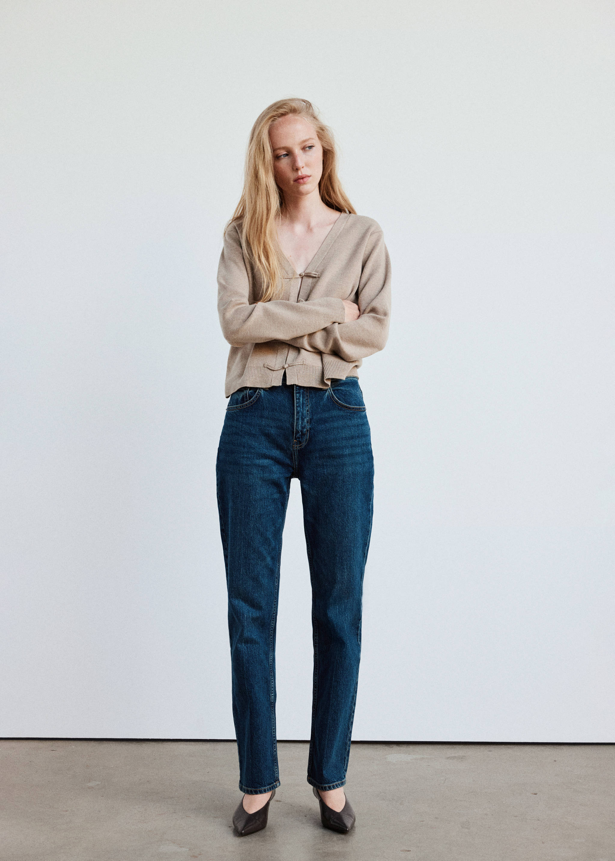 Toggle knit cardigan - General plane