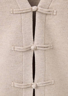 Toggle knit cardigan — Medium Brown 6