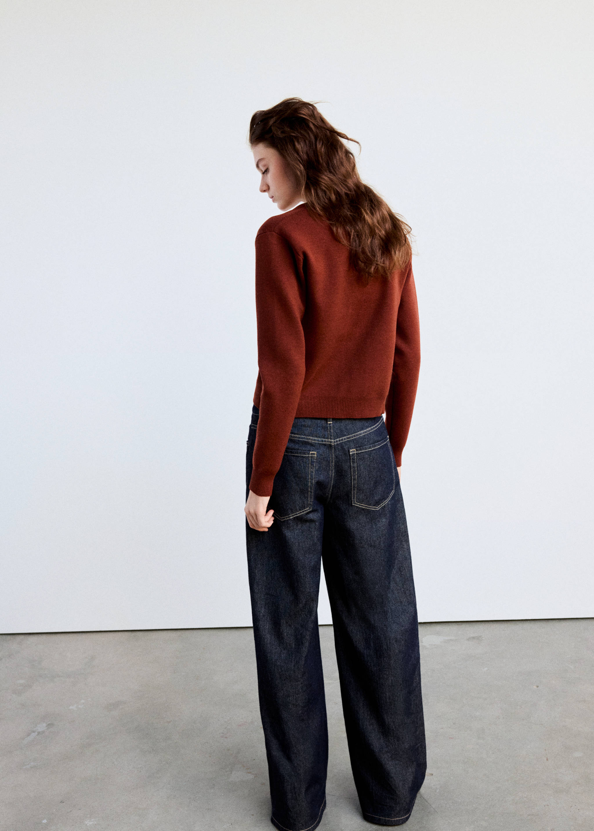 Toggle knit cardigan - Reverse of the article