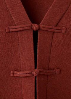 Toggle knit cardigan — Russet 5