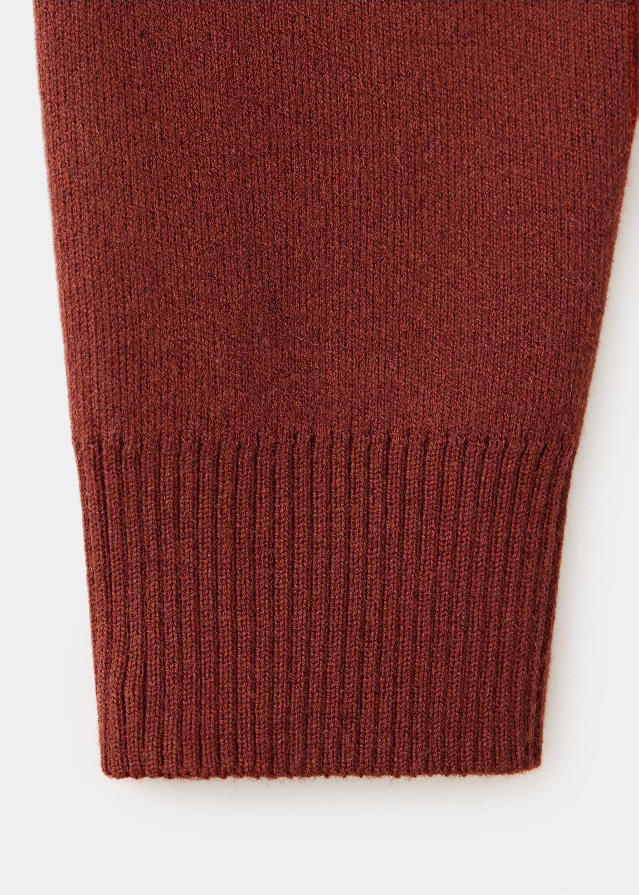 Cardigan en maille à brandebourgs - Détail de l'article 0, Rouge-orangé. Ref: 37035849-00.