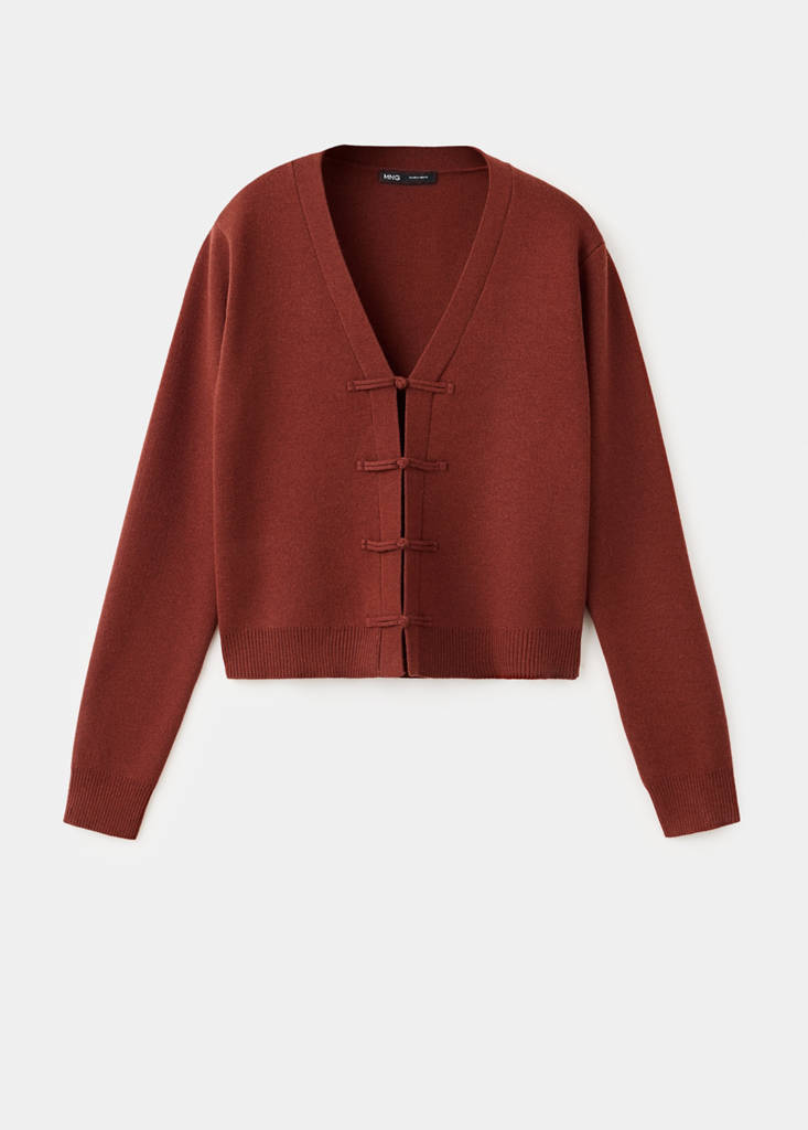 Toggle knit cardigan — Russet