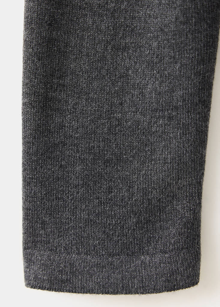 Fine-knit cardigan with metal buttons — Charcoal
