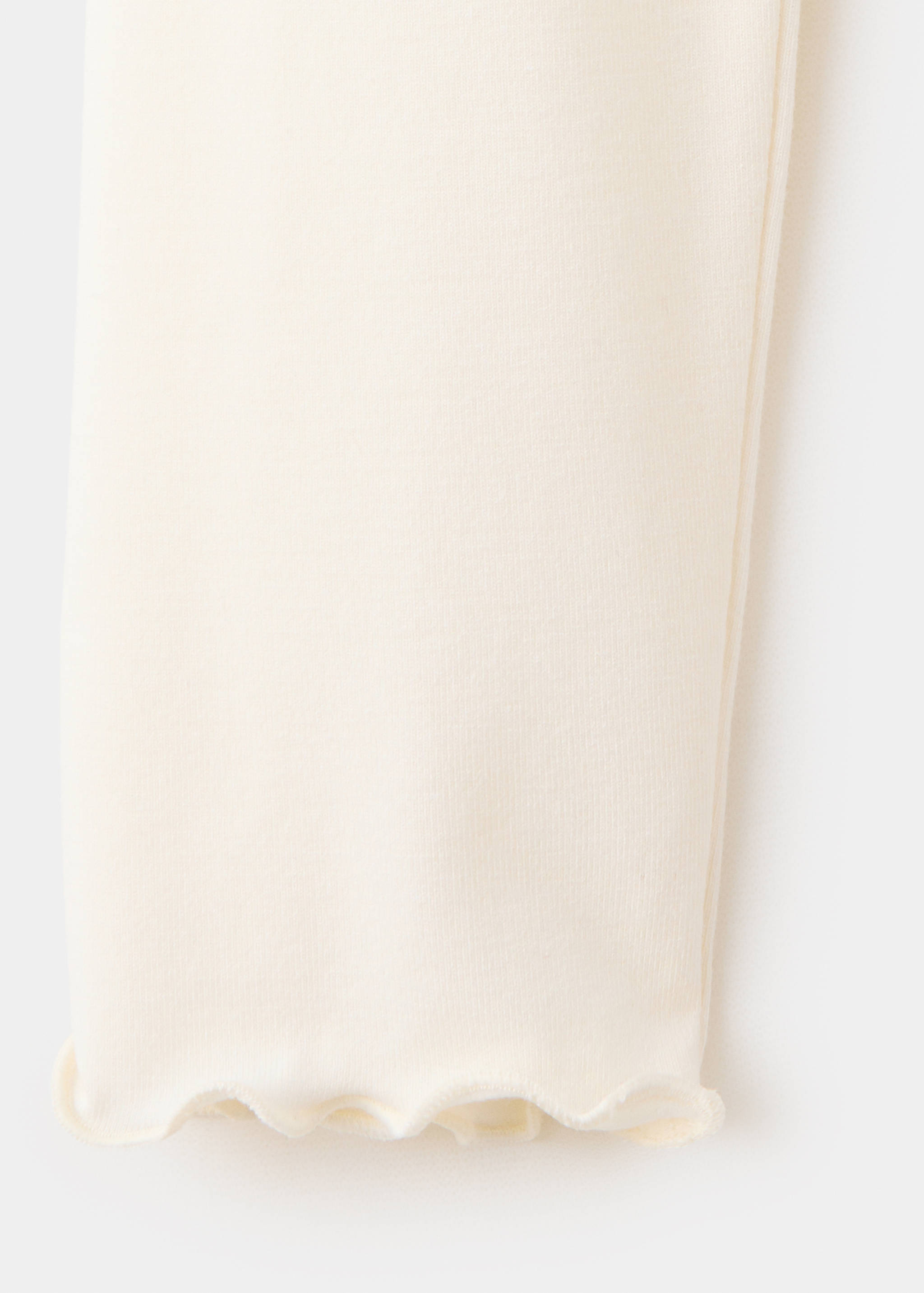 Ribbed T-shirt with scalloped trim - Details of the article 8