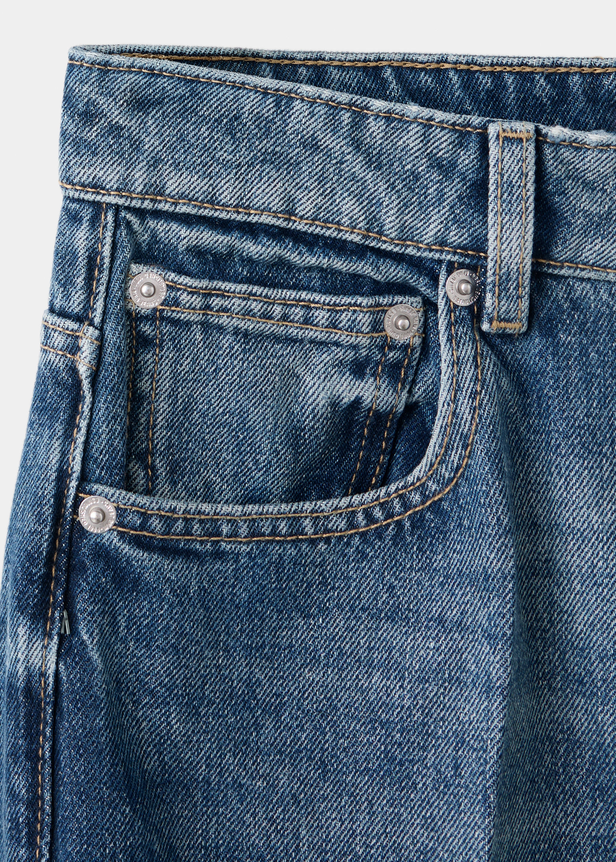 High waist straight jeans - Details of the article 8
