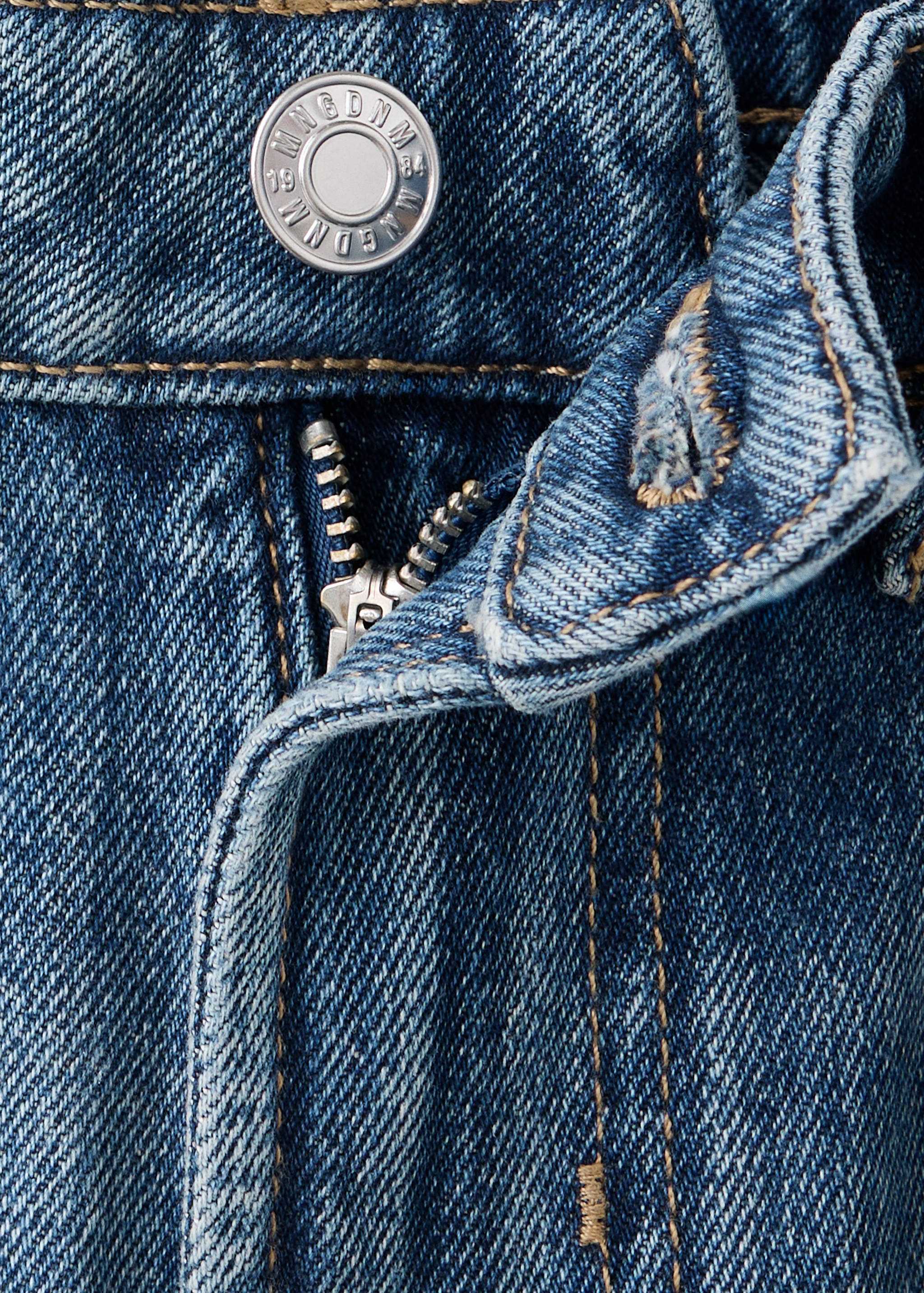High waist straight jeans - Details of the article 0