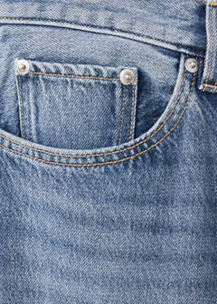 Straight low-waist jeans — Medium Blue 7