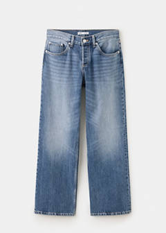 Straight low-waist jeans — Medium Blue 5