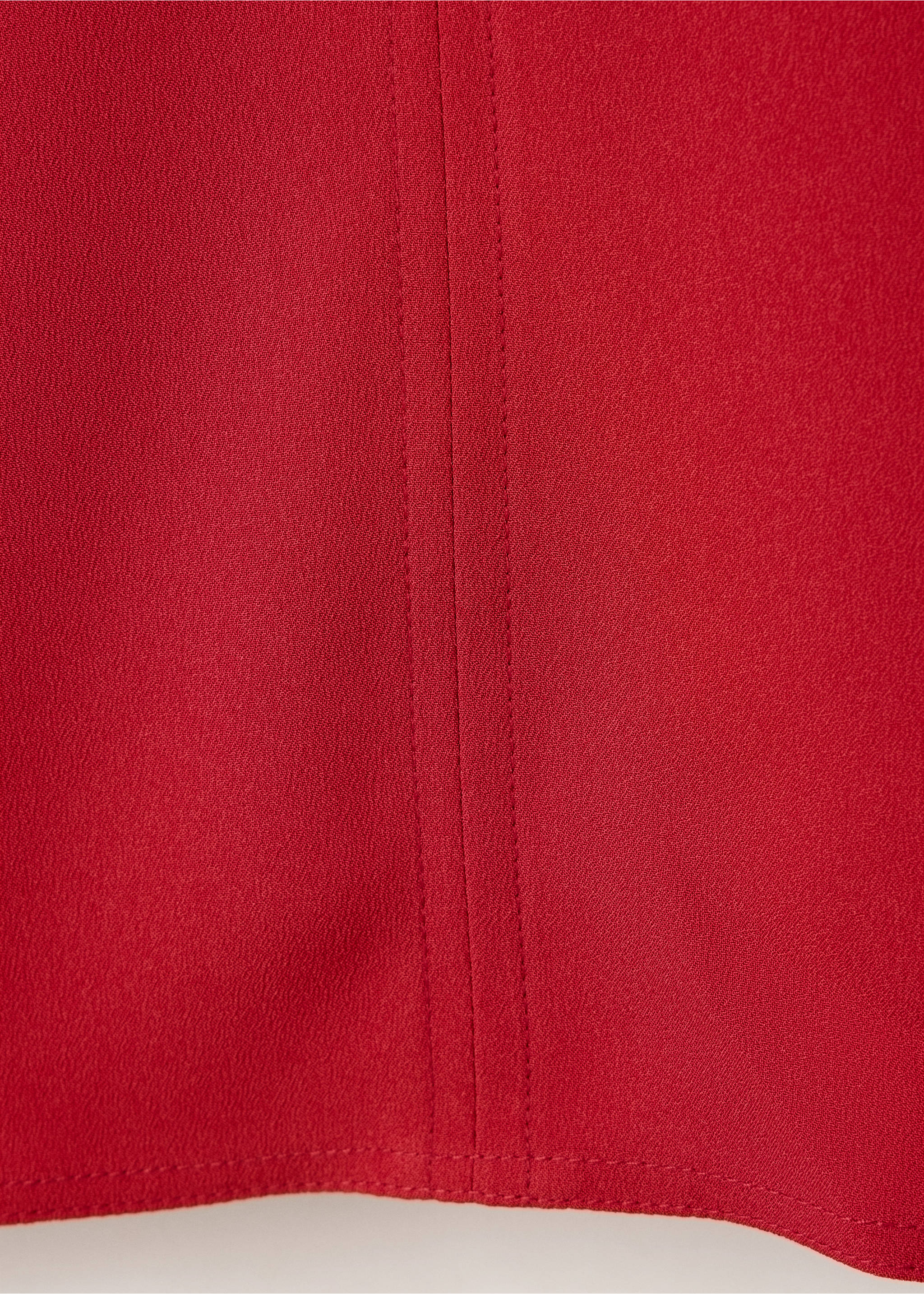 Blouse droite à col montant - Détail de l'article 0, Rouge. Ref: 37035861-00.