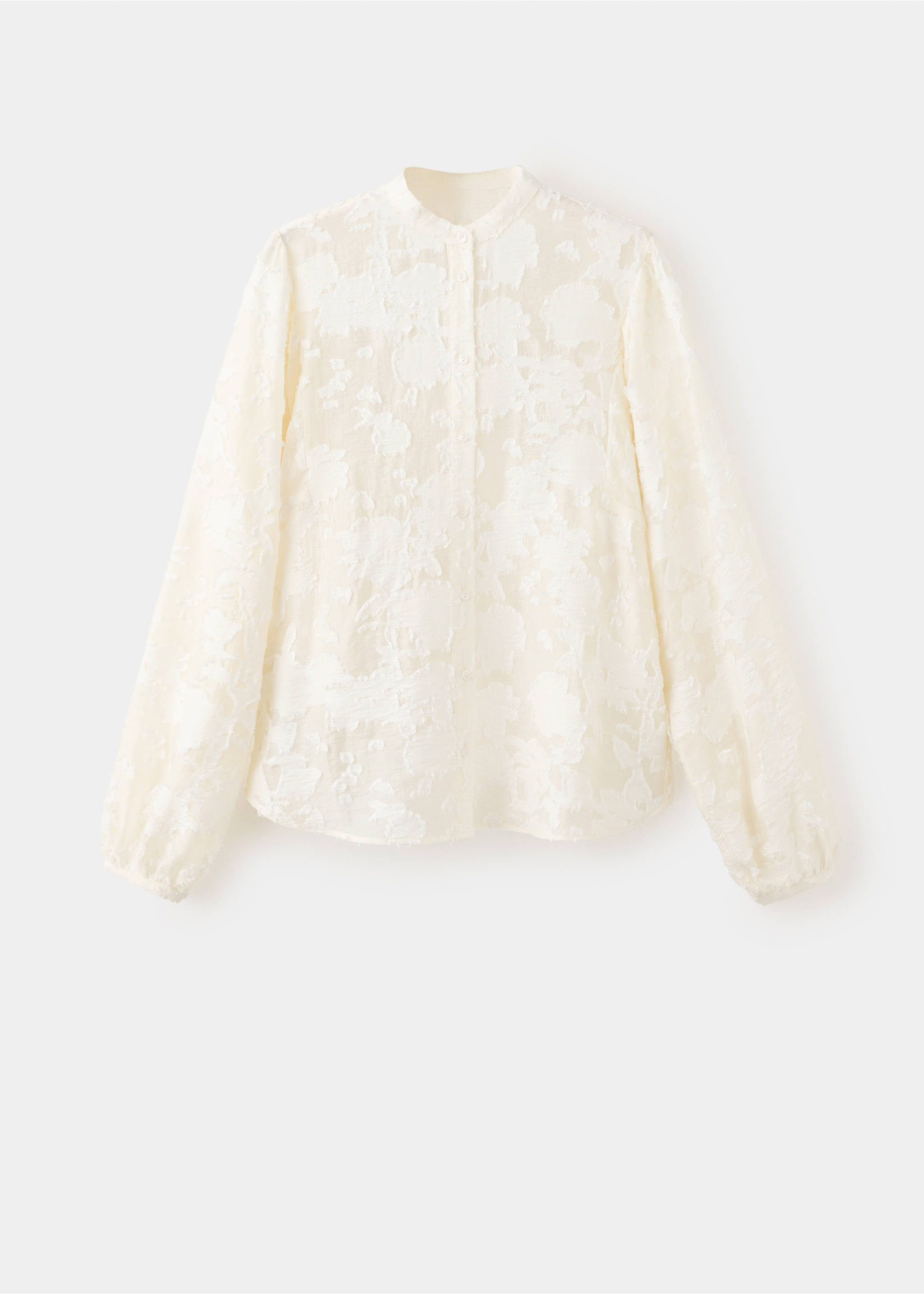 Lyocell blouse with embroidered details - منتج دون نموذج, سكري. Ref: 37035863-00.