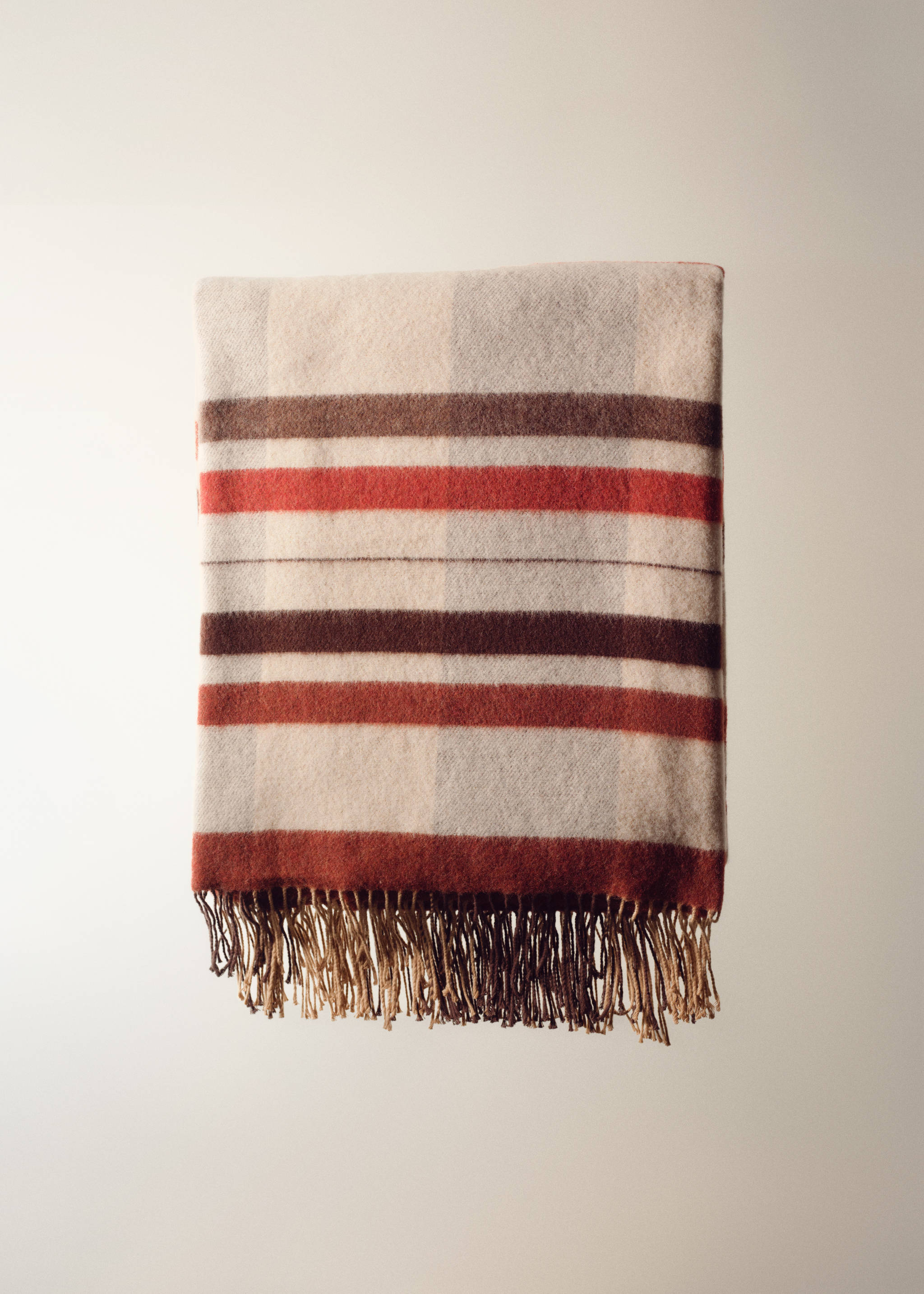 Wool check-print blanket - Details of the article 5