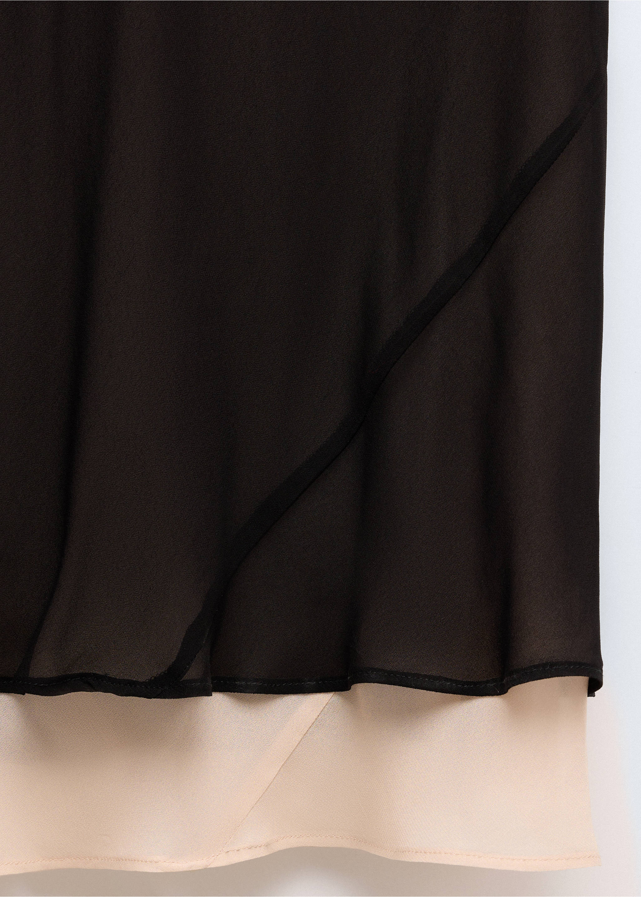 Robe en gaze détail ajouré - Détail de l'article 0, Noir. Ref: 37035868-00.