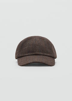 Herringbone cloth cap — Brown 2
