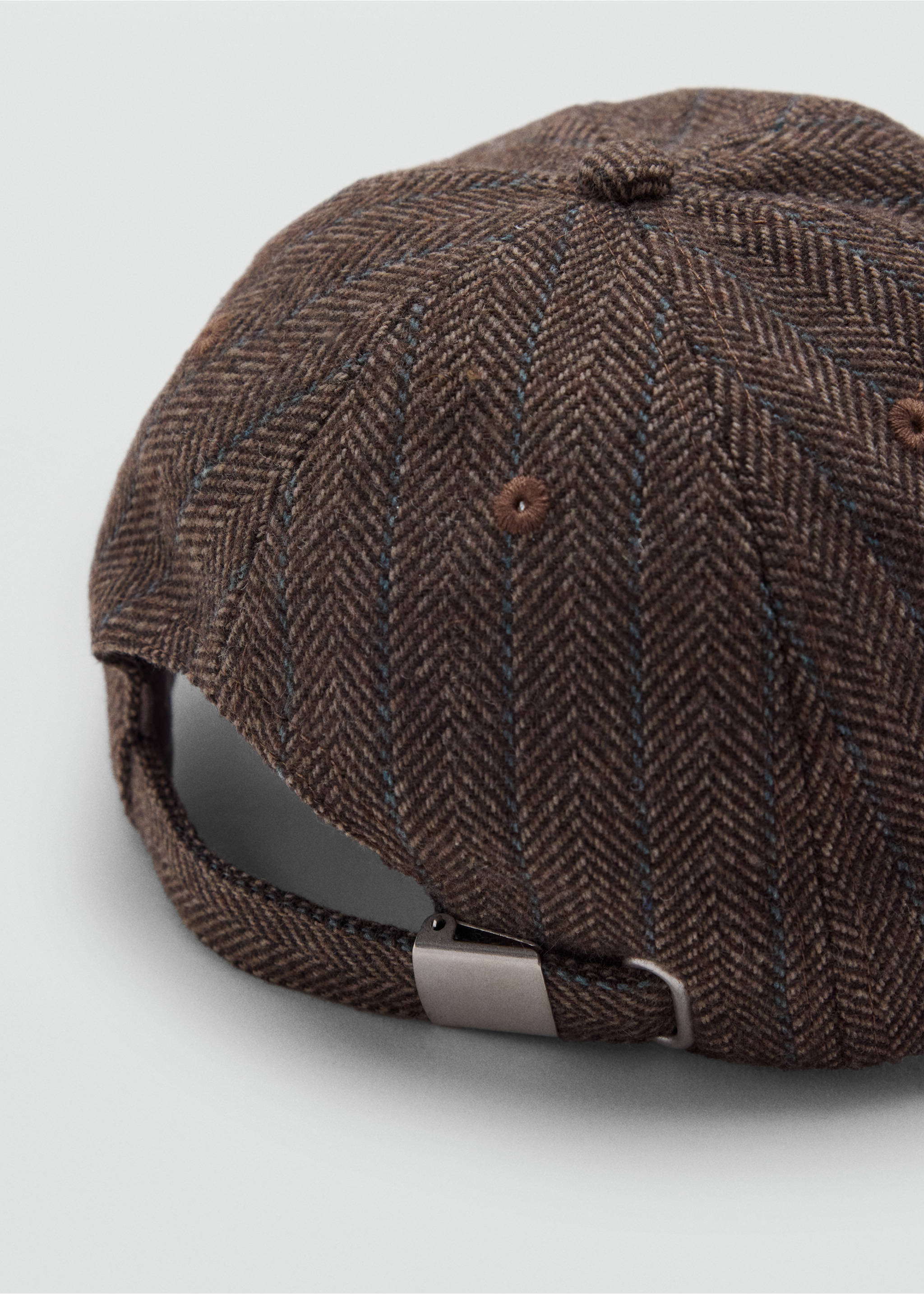 Gorra paño espiga - Detalle del artículo 1, Marrón. Ref: 37035869-00.