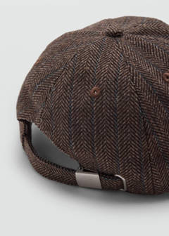 Herringbone cloth cap — Brown 3