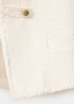 Tweed jacket with decorative frogging closures — Off White 8