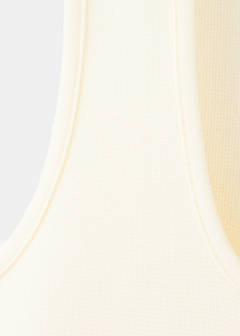 Fine-knit flared dress — Ecru 6