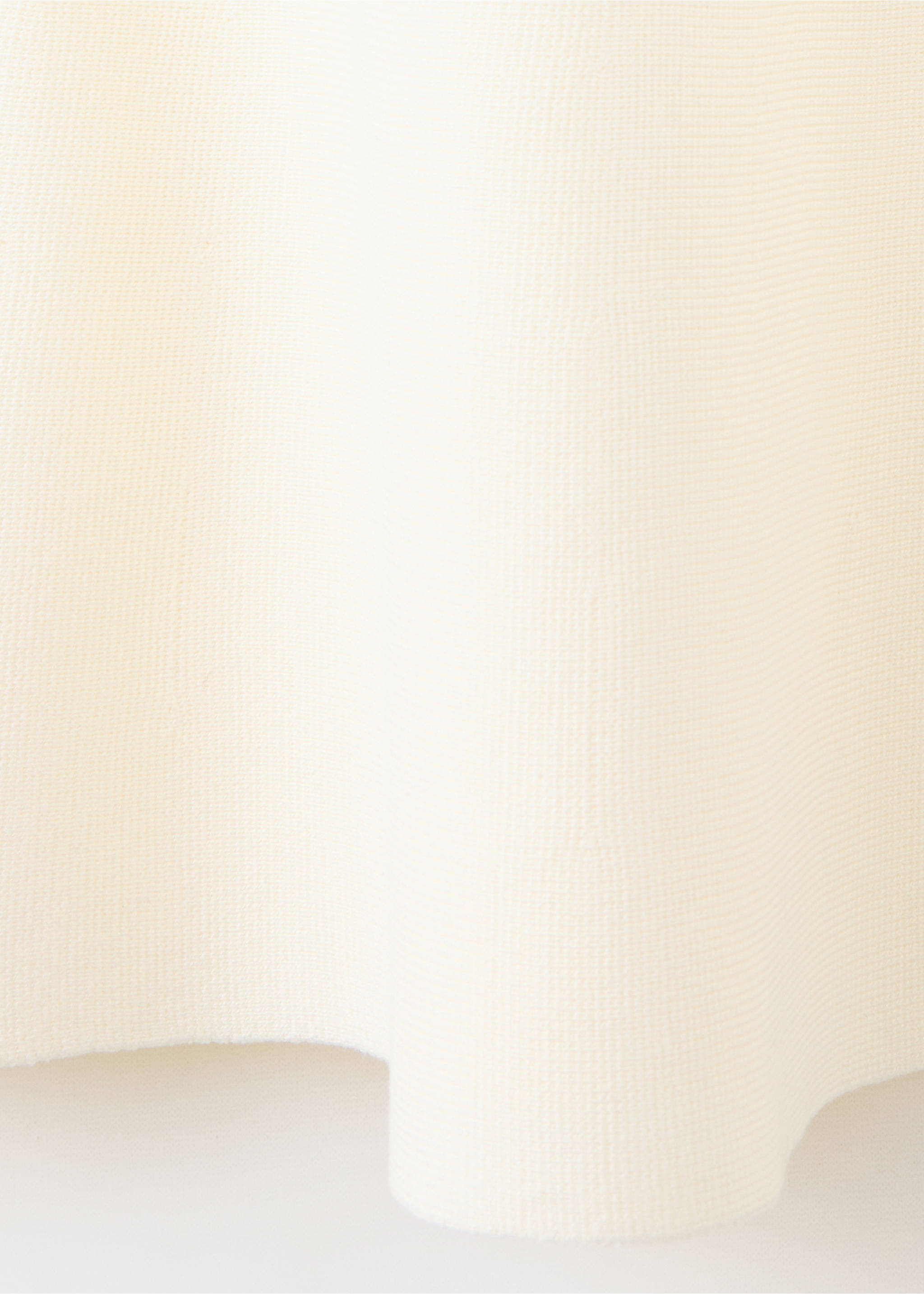 Fine-knit flared dress - Details of the article 0, Ecru. Ref: 37035879-00.