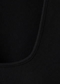 Fine-knit flared dress — Black 6