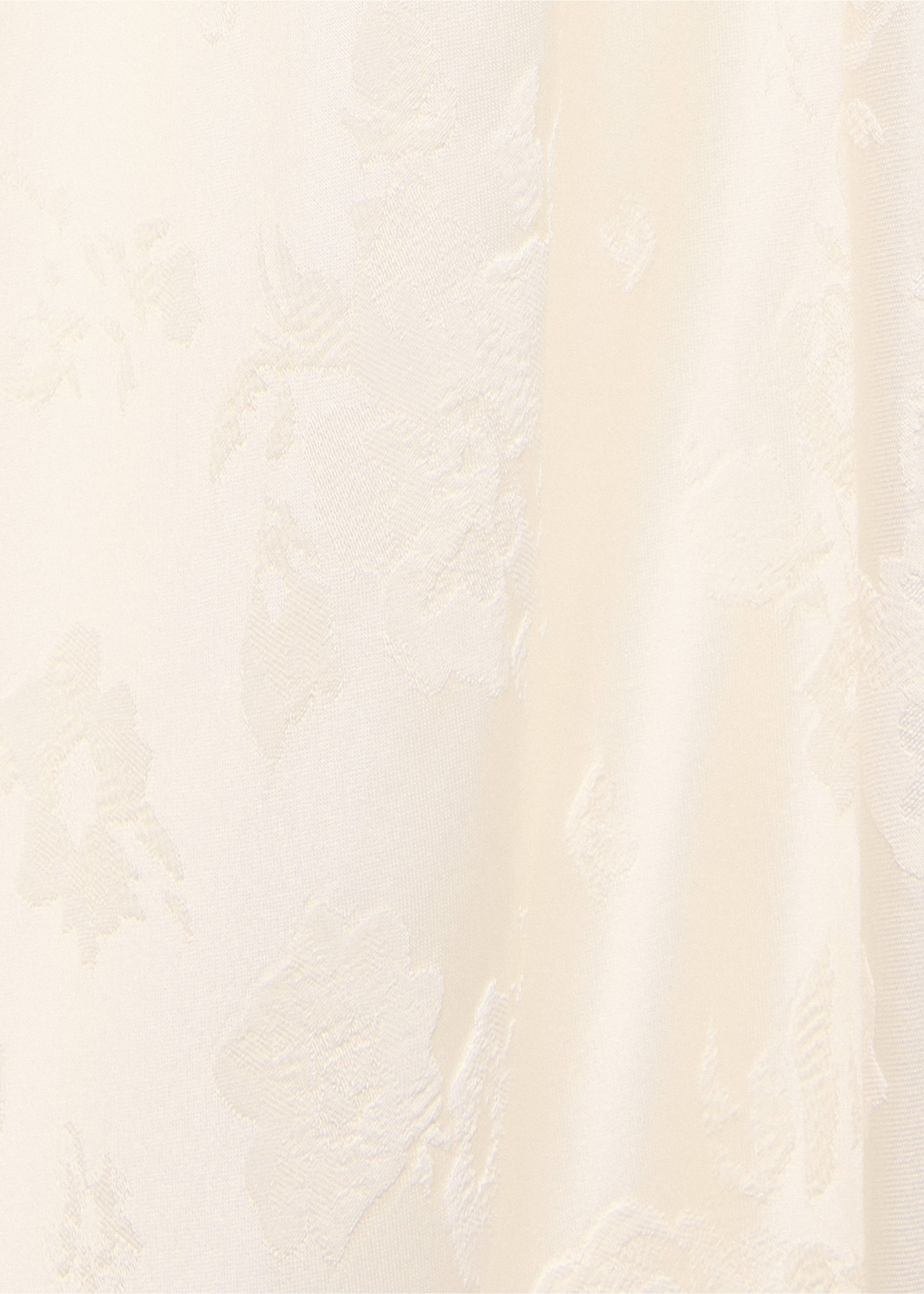 Vestido jacquard detalles seda - Detalle del artículo 0, Crudo. Ref: 37035881-00.