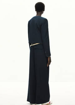 Wide leg jogger trousers — Navy 3