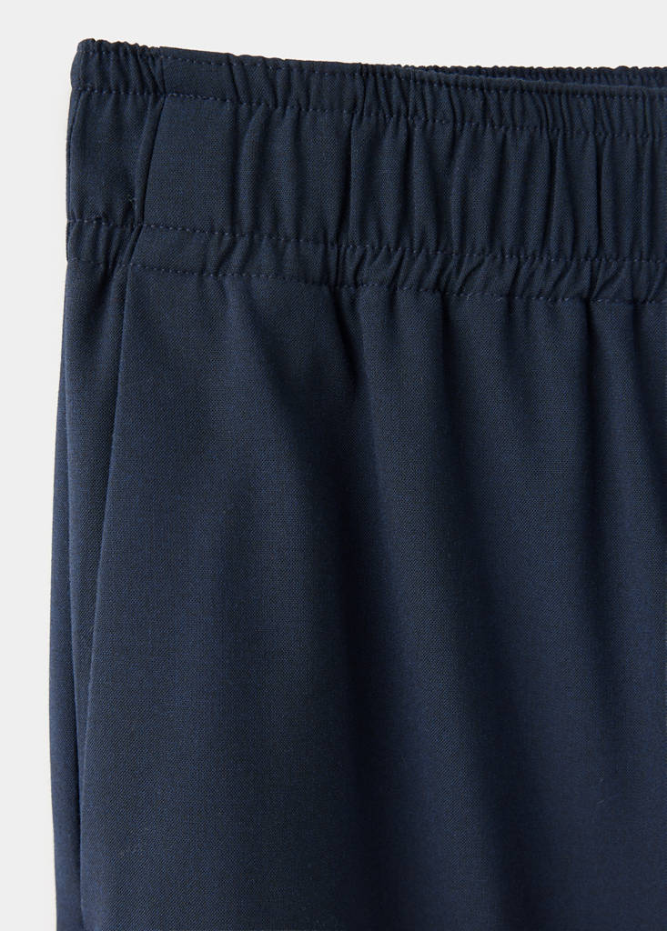 Wide leg jogger trousers — Navy