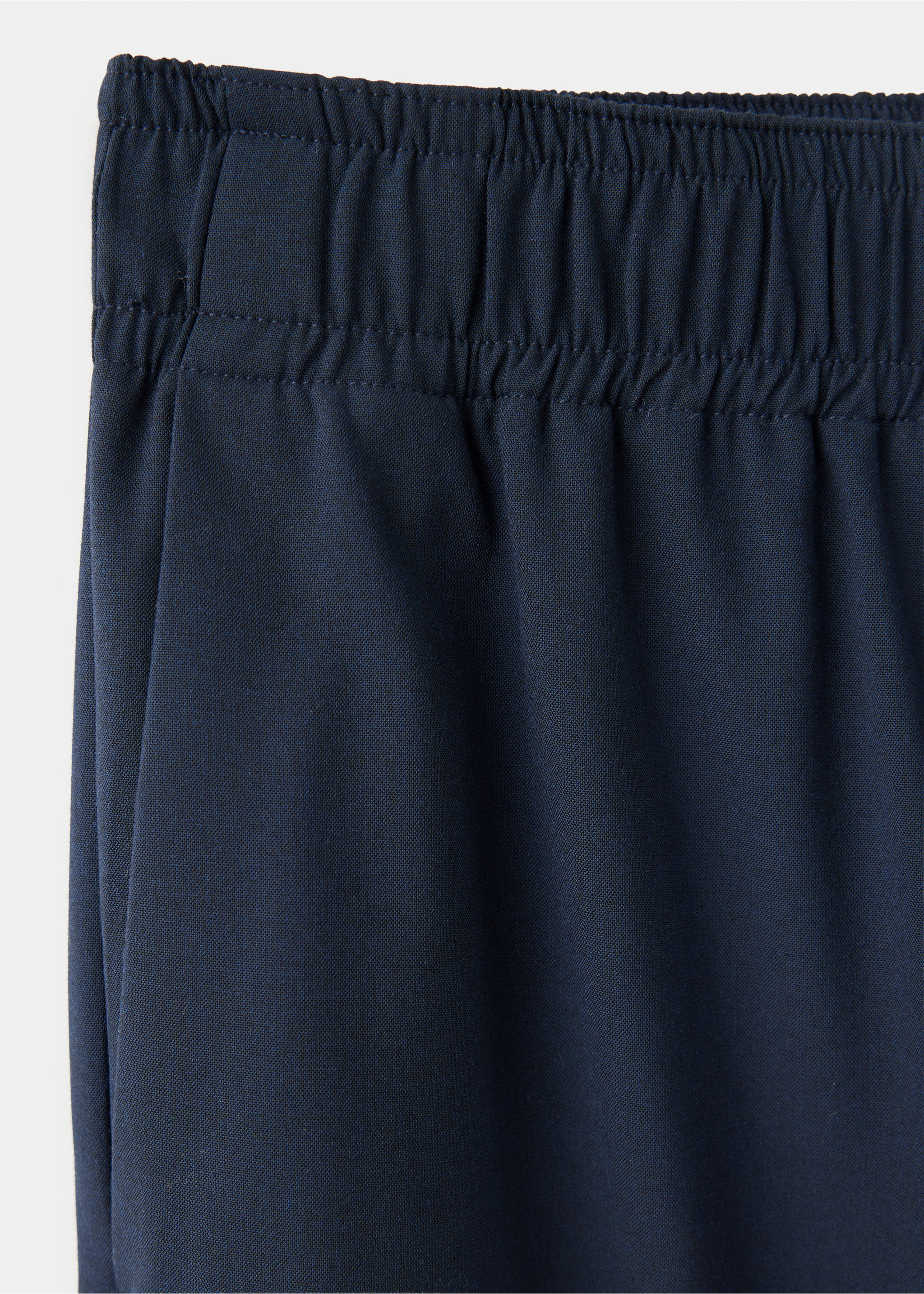 Wide leg jogger trousers - Details of the article 8, Navy. Ref: 37035882-00.