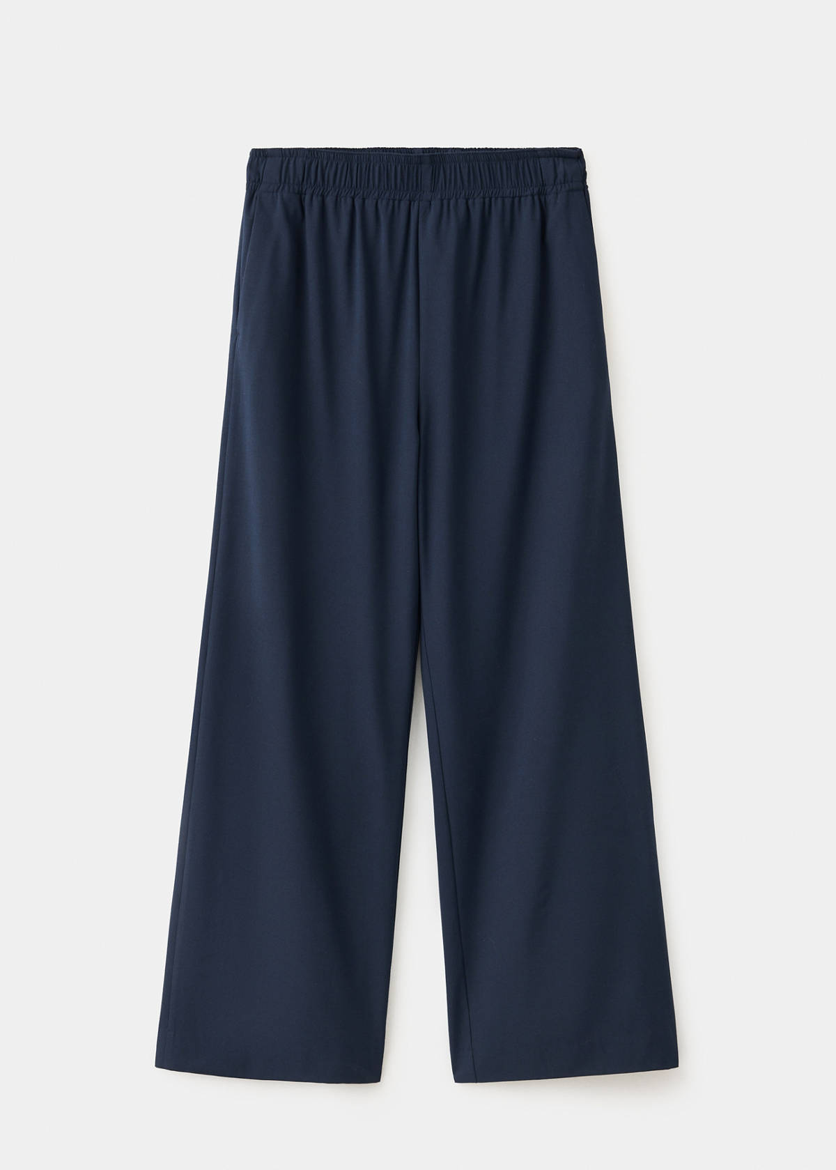 Wide leg jogger trousers — Navy
