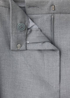 Straight-leg trousers with seam detail — Grey 6