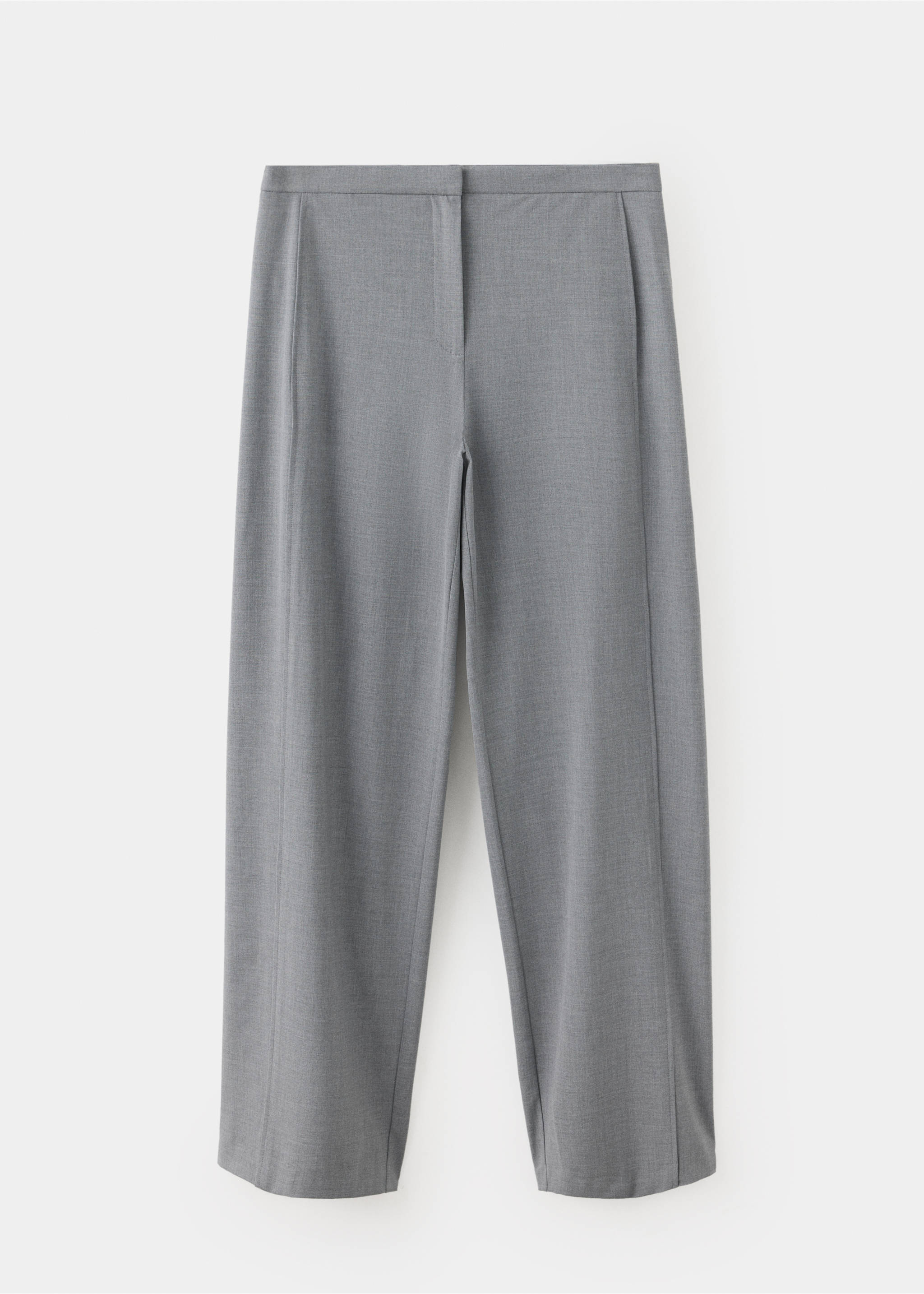 Pantalon droit détail coutures - Article sans modèle, Gris. Ref: 37035883-00.