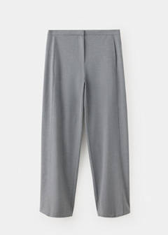 Straight-leg trousers with seam detail — Grey 5