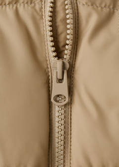 Hood puffer coat — Sand 6