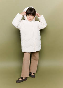 Long padded anorak — Ice Grey 2
