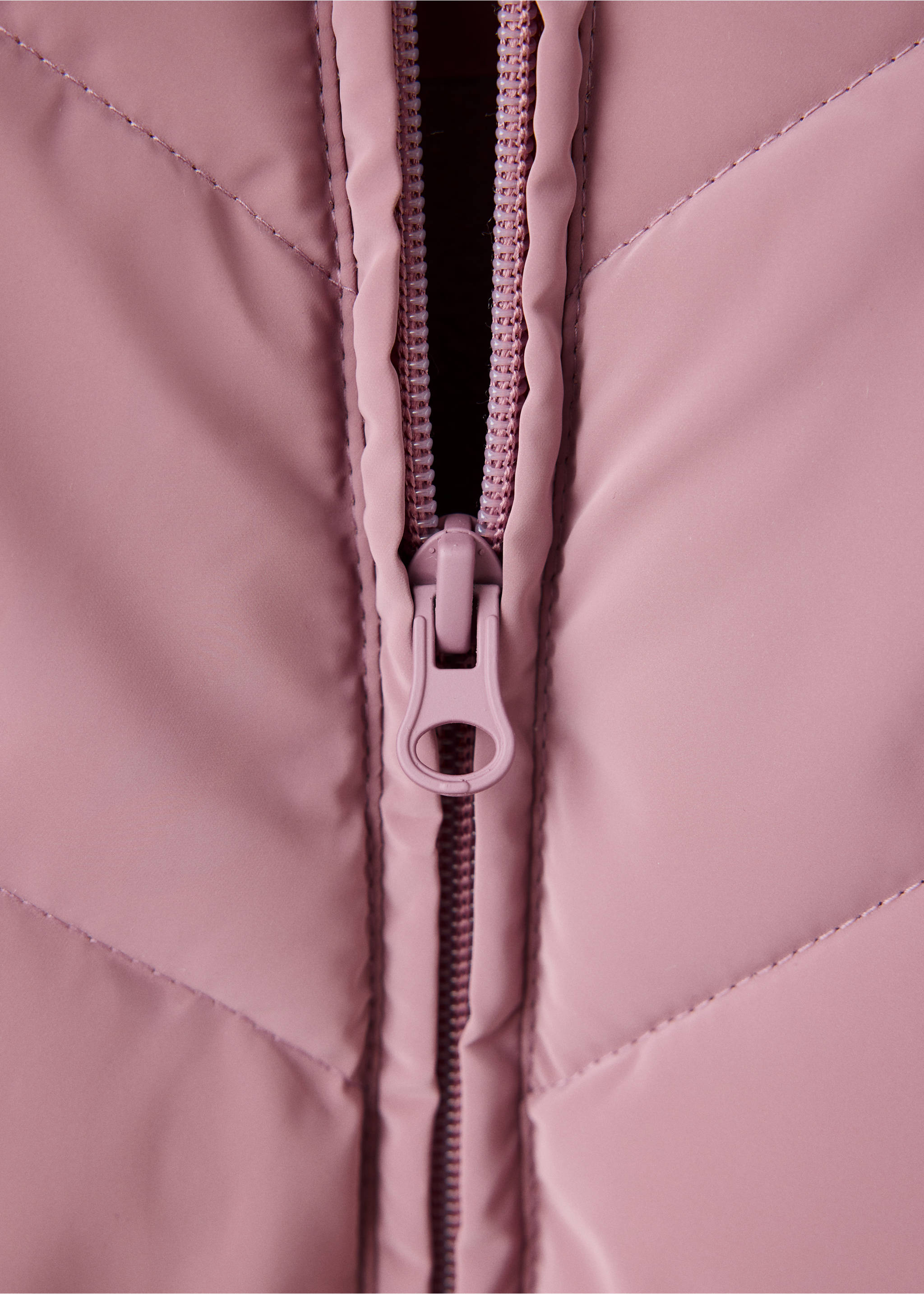 Long padded anorak - Details of the article 8, Light/Pastel Purple. Ref: 37035974-00.