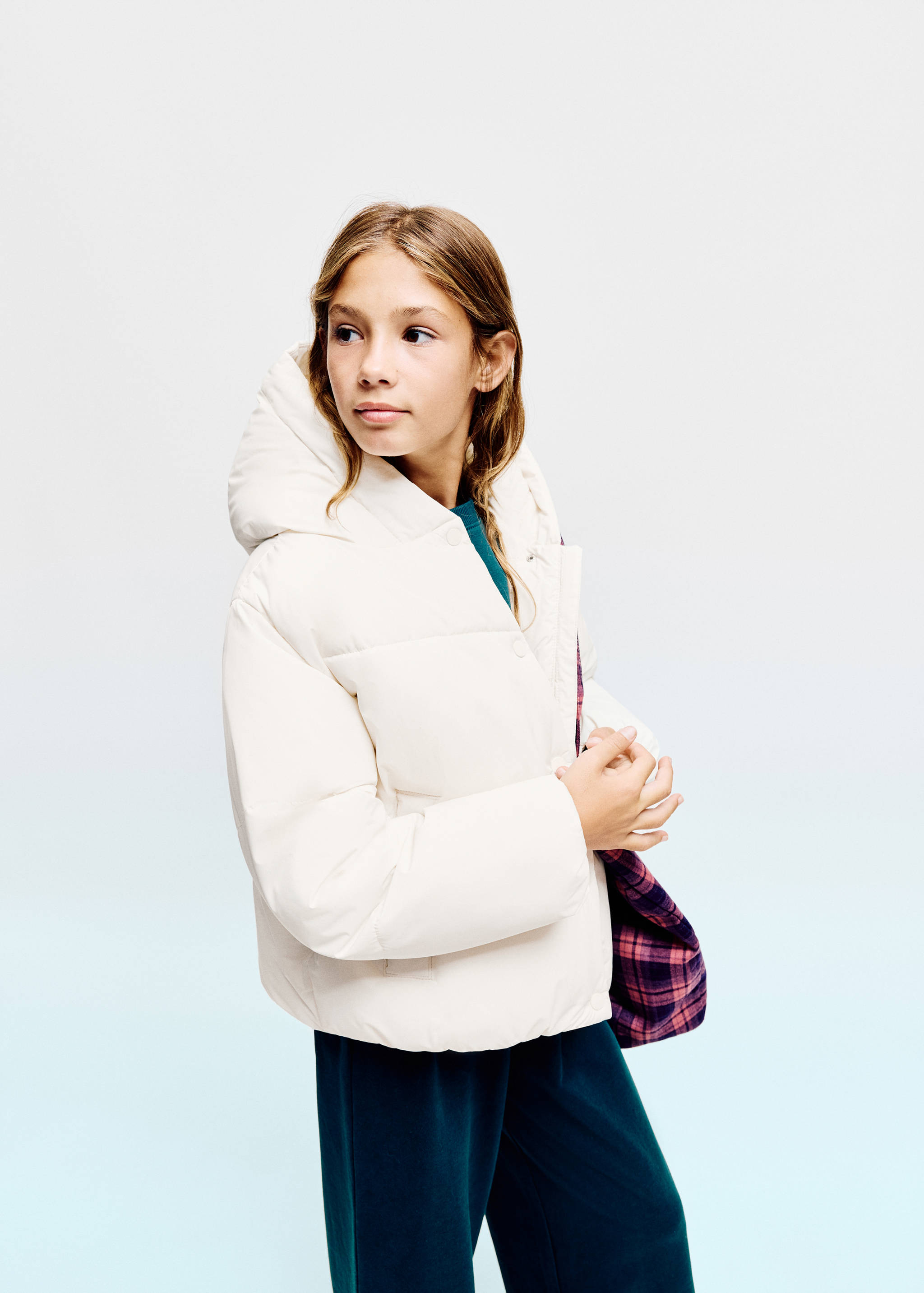 Hood puffer coat - General plane