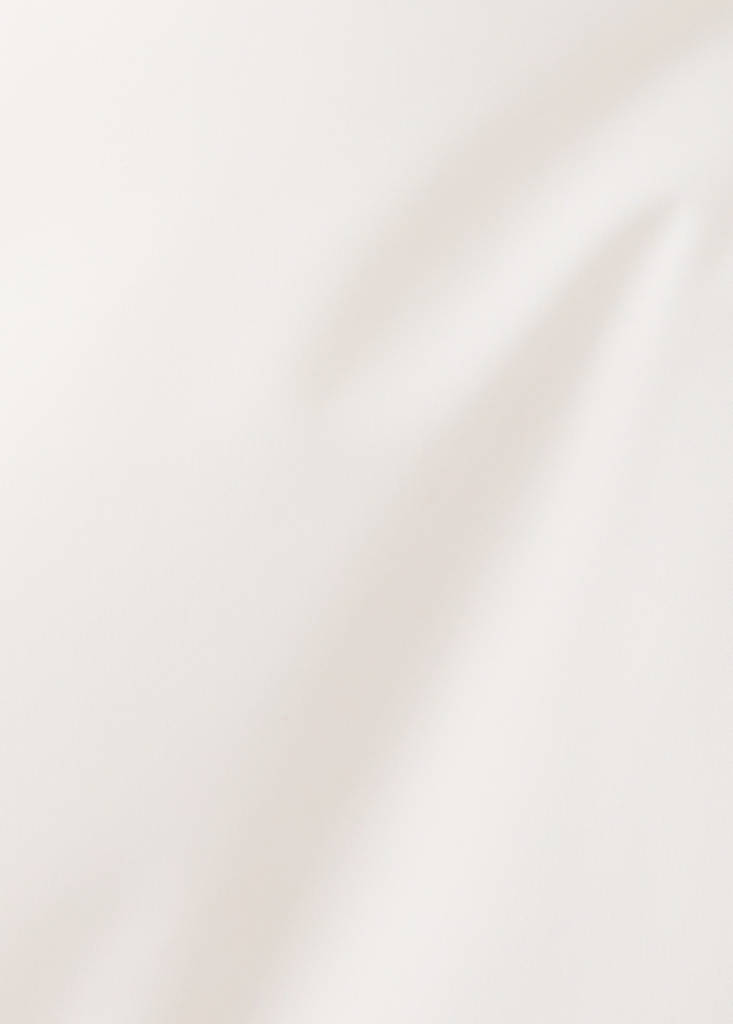 Hood puffer coat — Ecru