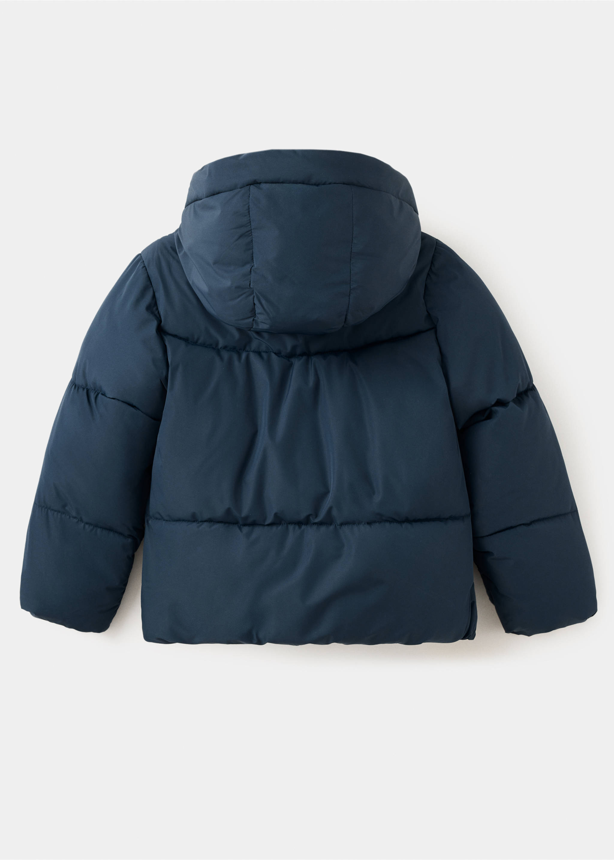 Anorak acolchado capucha - Reverso del artículo, Azul marino. Ref: 37035975-00.