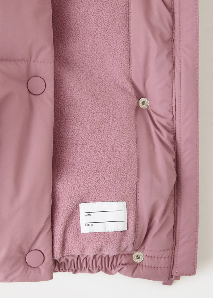 Hood puffer coat — Pink