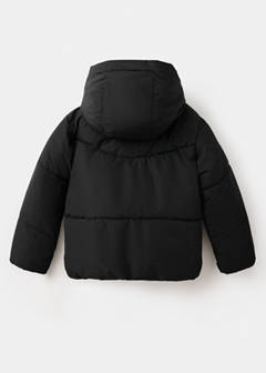 Hood puffer coat — Black 6