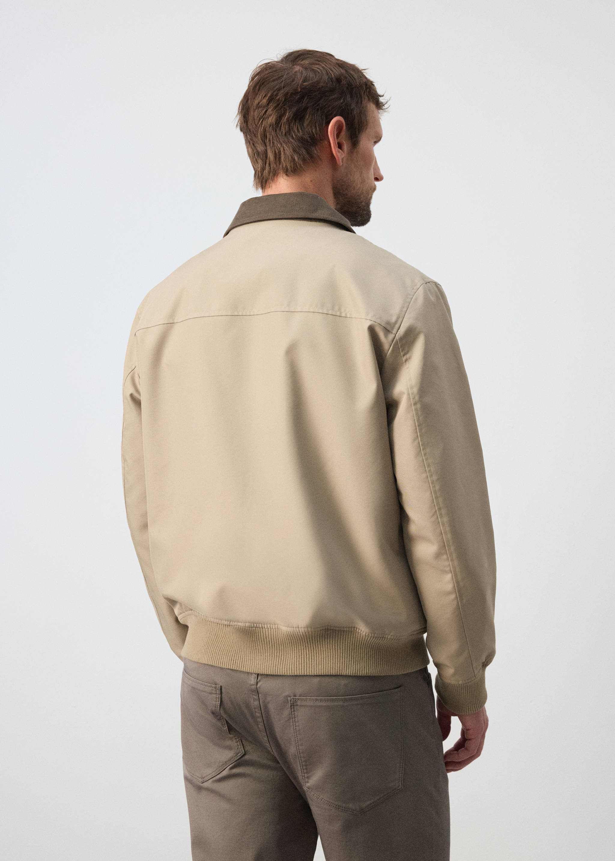 Water-repellent cotton blend jacket - Reverse of the article