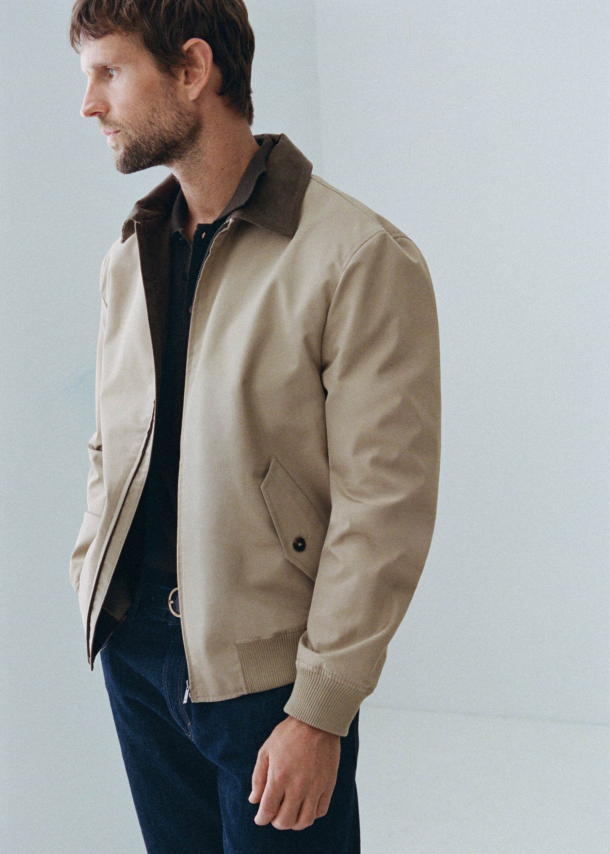 Water-repellent cotton blend jacket - Details of the article 5