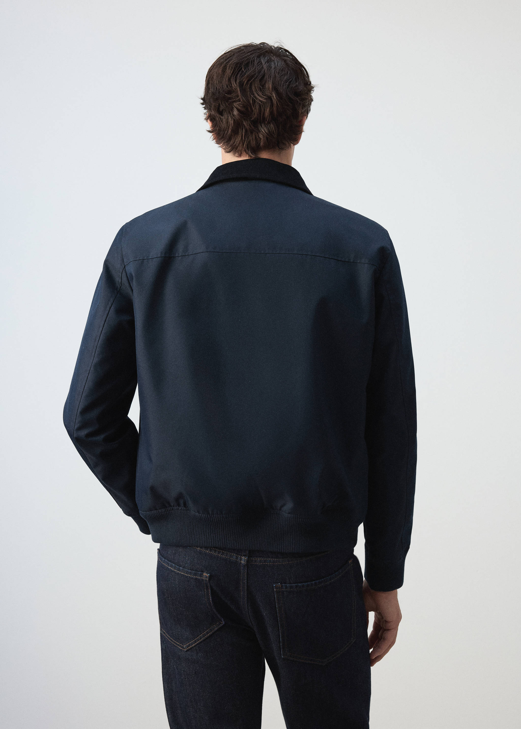 Water-repellent cotton blend jacket - Reverse of the article