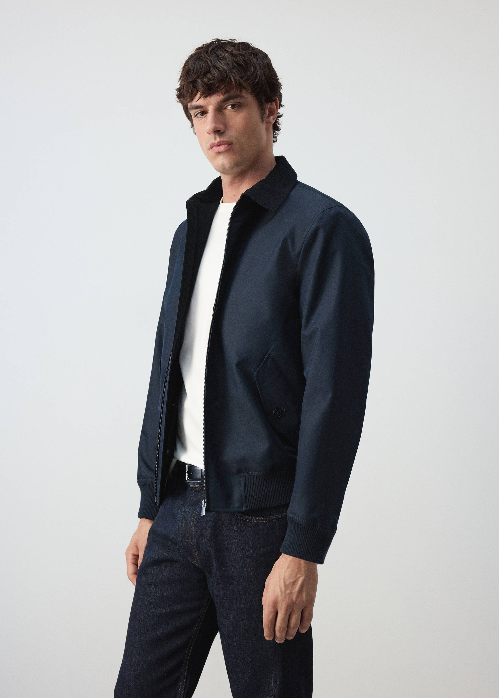 Water-repellent cotton blend jacket - Details of the article 2