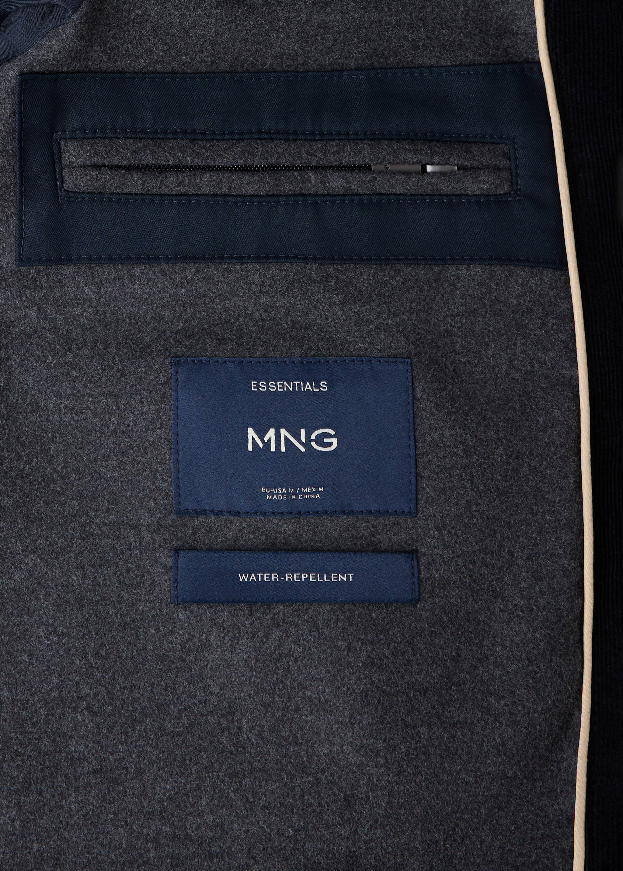 Water-repellent cotton blend jacket - Details of the article 0