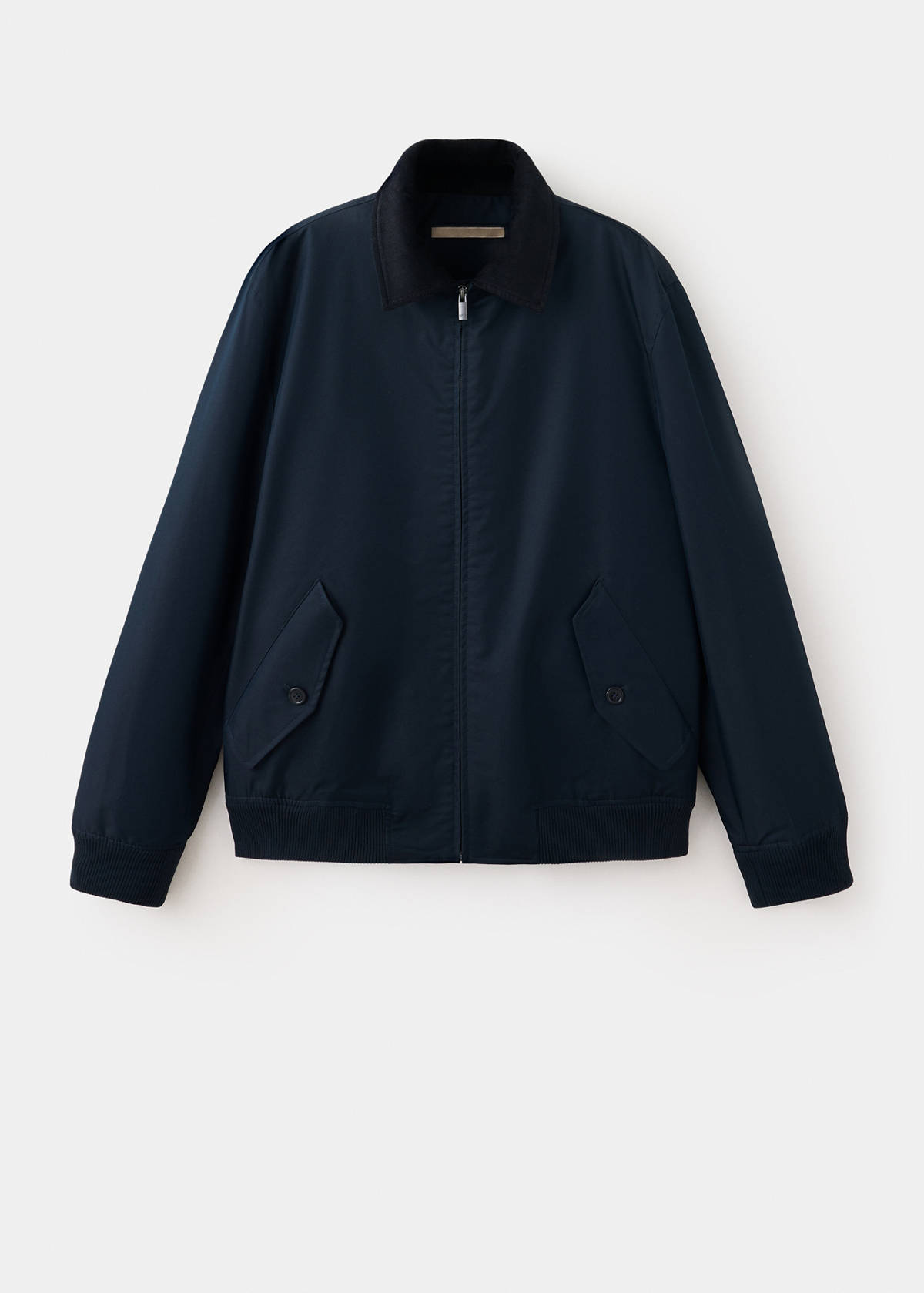 Water-repellent cotton blend jacket — Night Blue
