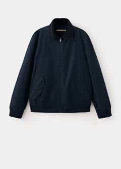 Water-repellent cotton blend jacket — Night Blue 8