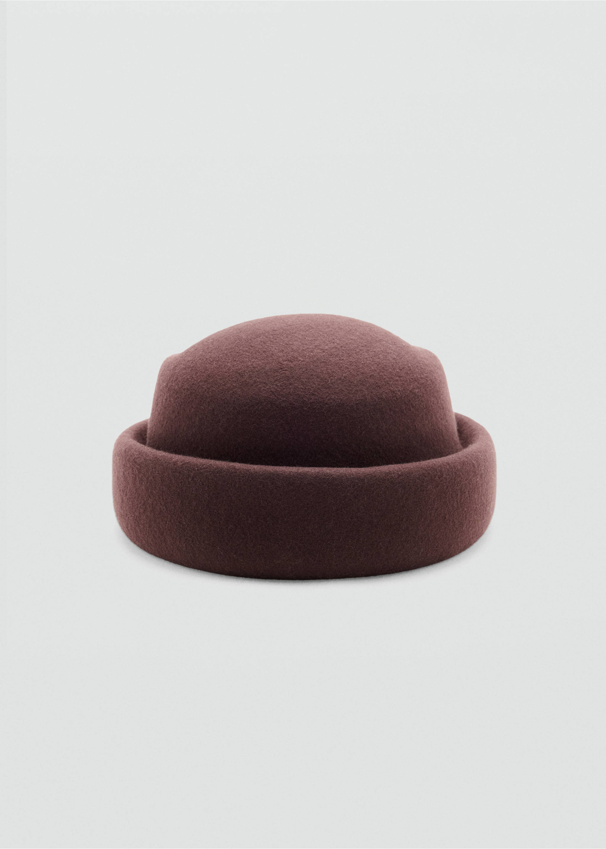 100% wool hat - Medium plane, Chocolate. Ref: 37035981-00.