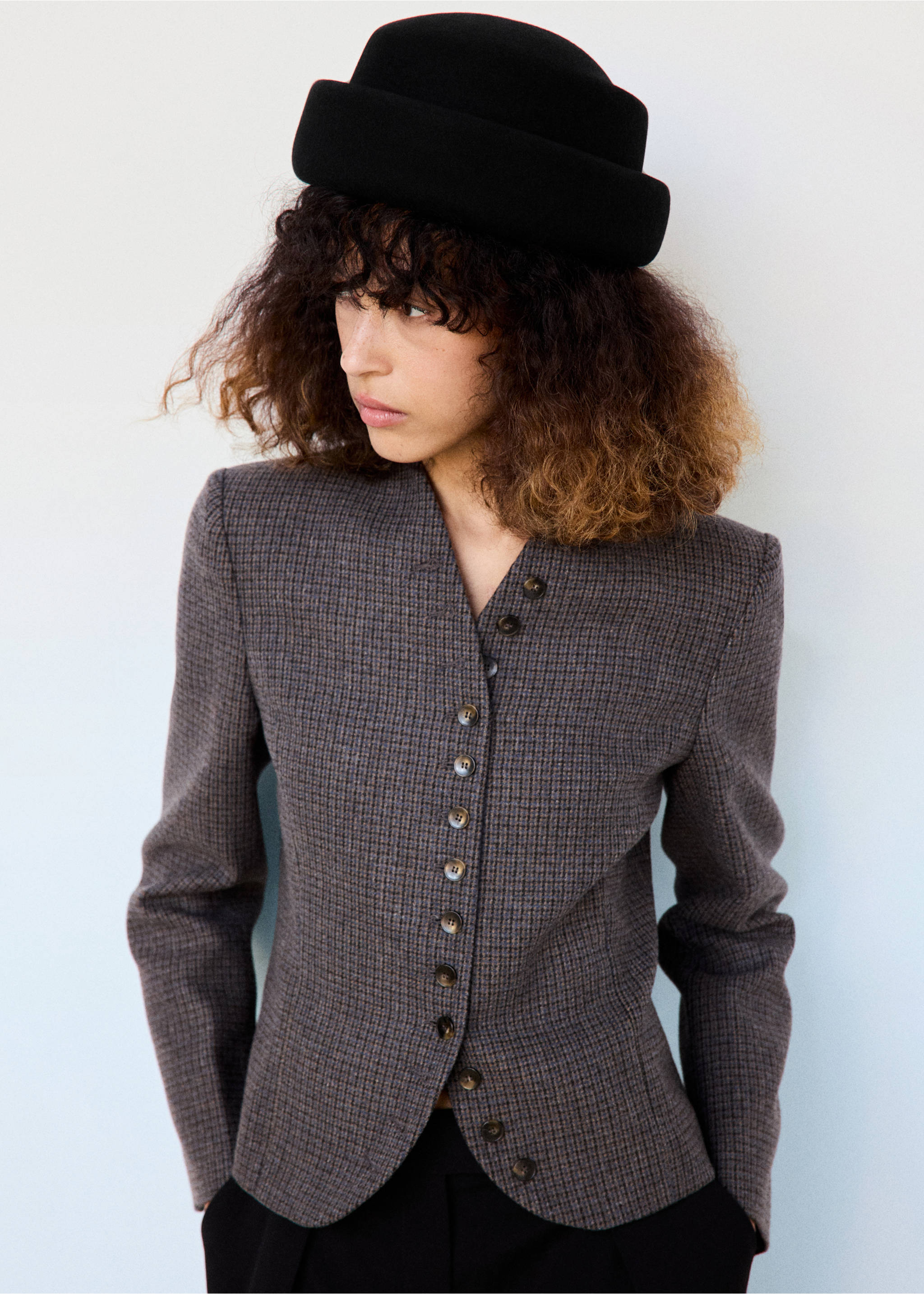 100% wool hat - General plane, Black. Ref: 37035981-00.