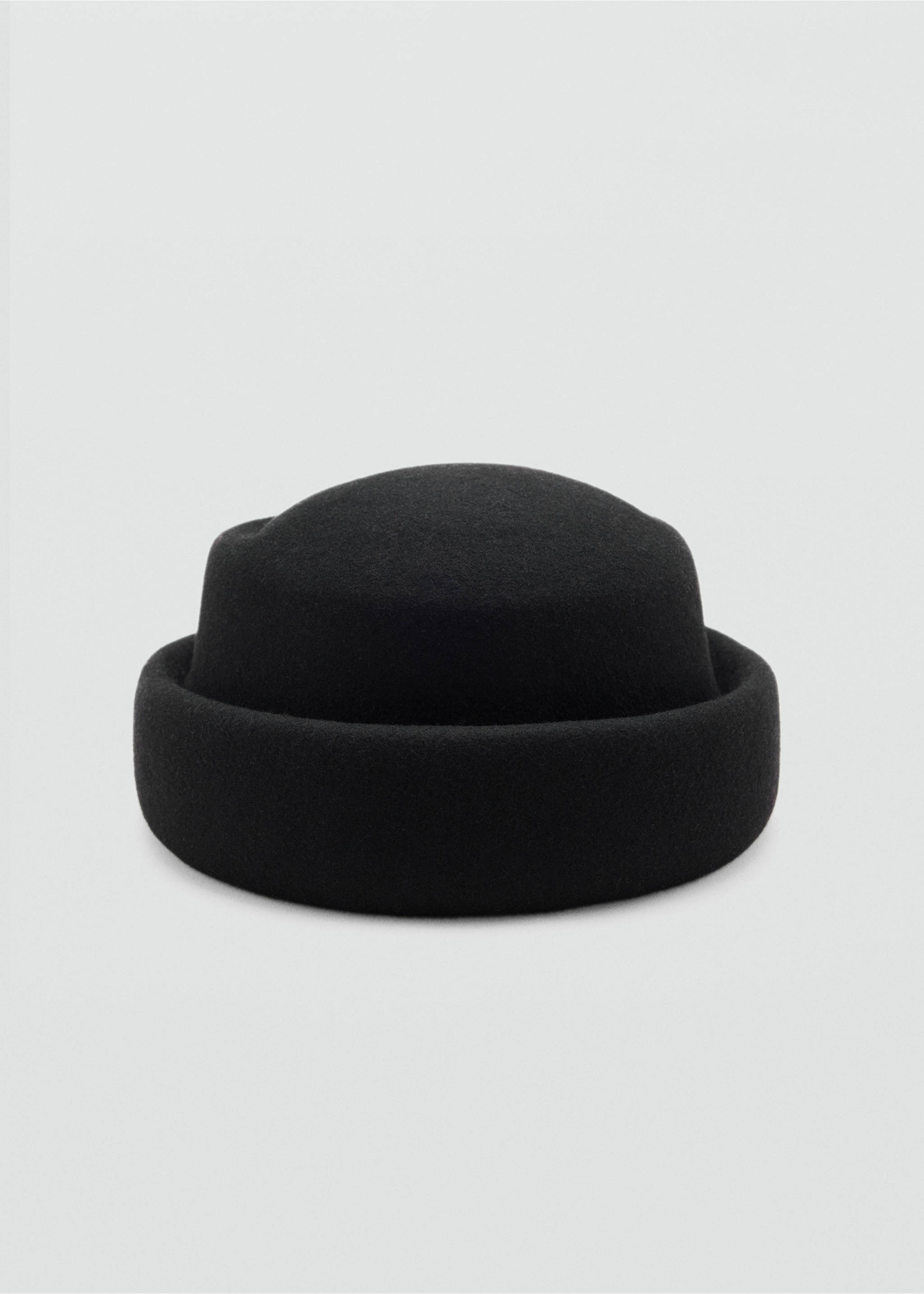 Chapeau 100 % laine - Plan moyen, Noir. Ref: 37035981-00.